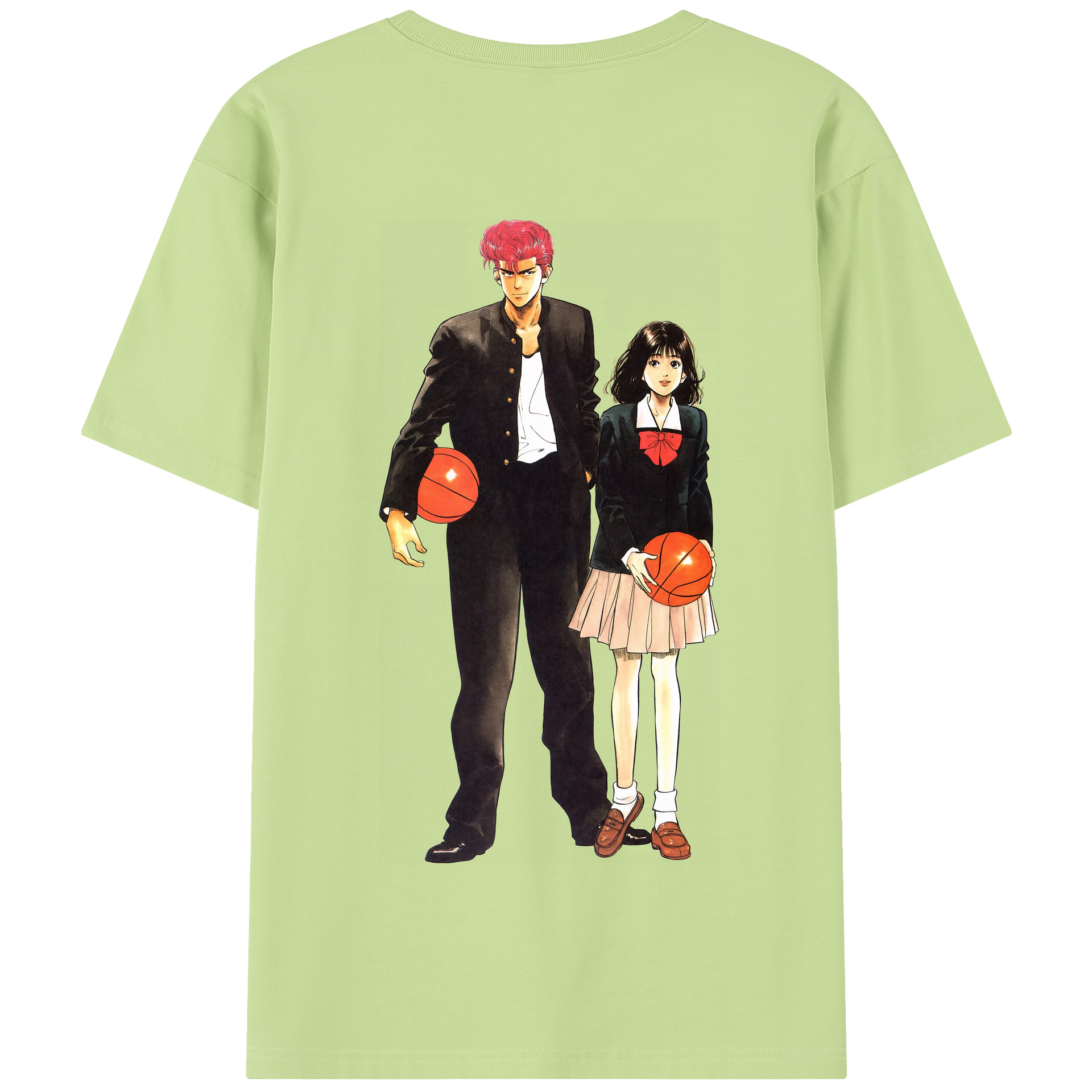 SLAM DUNK／スラムダンク 綿100％半袖Tシャツ（背面プリント）